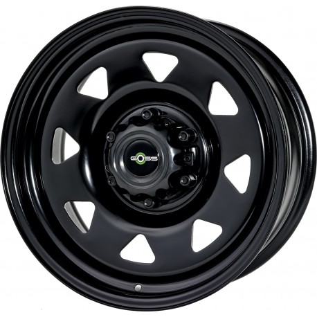 LOT DE 4 JANTES GOSS ACIER TRIANGULAR  7 X 16 6x139.7 ET28 CB67.1 / BLACK